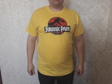 2019 Parque Jurásico T camisa de los hombres 100% algodón impreso camiseta Casual divertido tapas de Mundo Jurásico Camisetas manga corta camiseta #286