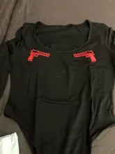 OMSJ Casual de moda pistola monos bordados manga larga cuello U Bodycon damas mono 2020 Otoño Invierno diario Streetwear monos