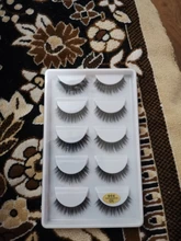 Pestañas postizas de visón Natural, 5 pares, hechas a mano, gruesas, de algodón, pestañas postizas de maquillaje con fecha