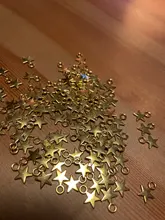 100 Uds Charms Star 11x8mm hecho a mano artesanía Fabricación de colgantes fit,Vintage bronce tibetano color plata, DIY para pulsera collar