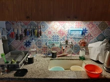 Waterproof Stickers Tiles Marble Self-Adhesive Kitchen Countertop-Range High-Temperature