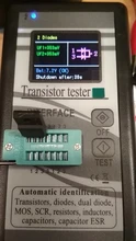 Multiusos Transistor Tester 128*160 diodo tiristor capacitancia resistencia inductancia MOSFET ESR LCR Metro pantalla TFT Color