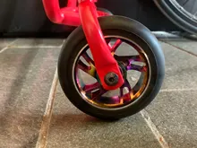 100mm moto ruedas de repuesto con rodamientos de aleación de aluminio resistente al desgaste de piezas de Scooter Kick Scooters accesorios 2 unids/set