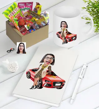Personalized Women 'S Boss Caricature Of Nostalgic Lezzetler Notebook Pen Mug Gift Seti-2
Personalized Women 'S Boss Caricature Of Nostalgic Lezzetler Notebook Pen Mug Gift Seti-2