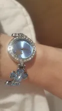 Reloj de pulsera de cuarzo con diamantes de imitación para mujer, pulsera de lujo con trébol de cuatro hojas, a la moda, regalos, 1 Uds.