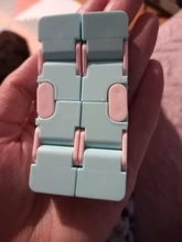 Rompecabezas cuadrado de cubo mágico infinito para niños y adultos, juguete de descompresión para aliviar el estrés, juego de mano divertido, laberinto de cuatro esquinas