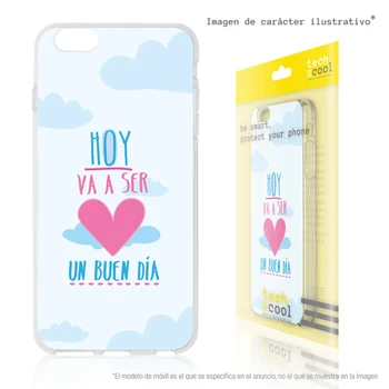 

FunnyTech®Case Silicone cover for ZTE Blade V9 Vita L Design phrase "Today is going to be to Good Day" vers.2