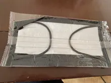 Mascarilla desechable de 3 capas para adultos, máscara no tejida, envuelta individualmente, con filtro negro, 10/100/200/400 Uds.