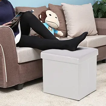 Storage Ottoman folding leatherette Versatile Beanbag toy box multi purpose, white, 38x38x38 cm LSF103
Storage Ottoman folding leatherette Versatile Beanbag toy box multi purpose, white, 38x38x38 cm LSF103