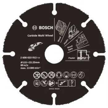 CUTTING DISC MULTIMAT 115X22, 23MM CARBIDE CARBIDE WHEEL BOSCH