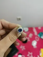 Anillos CC para mujer, joyería Vintage de lujo, Circonia cúbica, piedra azul roja, joyas de compromiso para novia, CC626