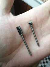 Carburo de tungsteno de Bit de broca rebabas fresadora cortador eléctrico herramienta rotativa de Burr de acero de tungsteno Dremel carpintería accesorio