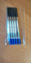 Rolleball-Recambios de tinta para bolígrafos, 5 unidades, azul, 0r, negro, alta calidad, 0,7 MM, regalo de Metal, papelería, suministros de oficina y escuela
