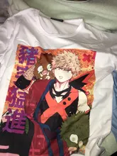 Camiseta de My Hero Academia para mujer, camiseta de dibujos animados de Bakugo Katsuki, Camiseta estampada de Anime, camiseta Harajuku divertida para mujer ulzzang, novedad de verano