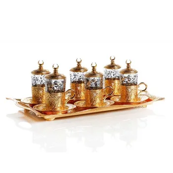 Set of 6 Turkish Arabic Tea Cups Gold Tea Set Turkey Tea Coffee Glass Cups Espresso Cups Coffee Mug Traditional Gift with Tray
Set of 6 Turkish Arabic Tea Cups Gold Tea Set Turkey Tea Coffee Glass Cups Espresso Cups Coffee Mug Traditional Gift with Tray