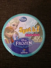 Juego de mesa de Frozen Spot it y dobble para niños, cartas de punto para Dobbles, ir de acampada, caja de lata de Metal, juguetes, novedad