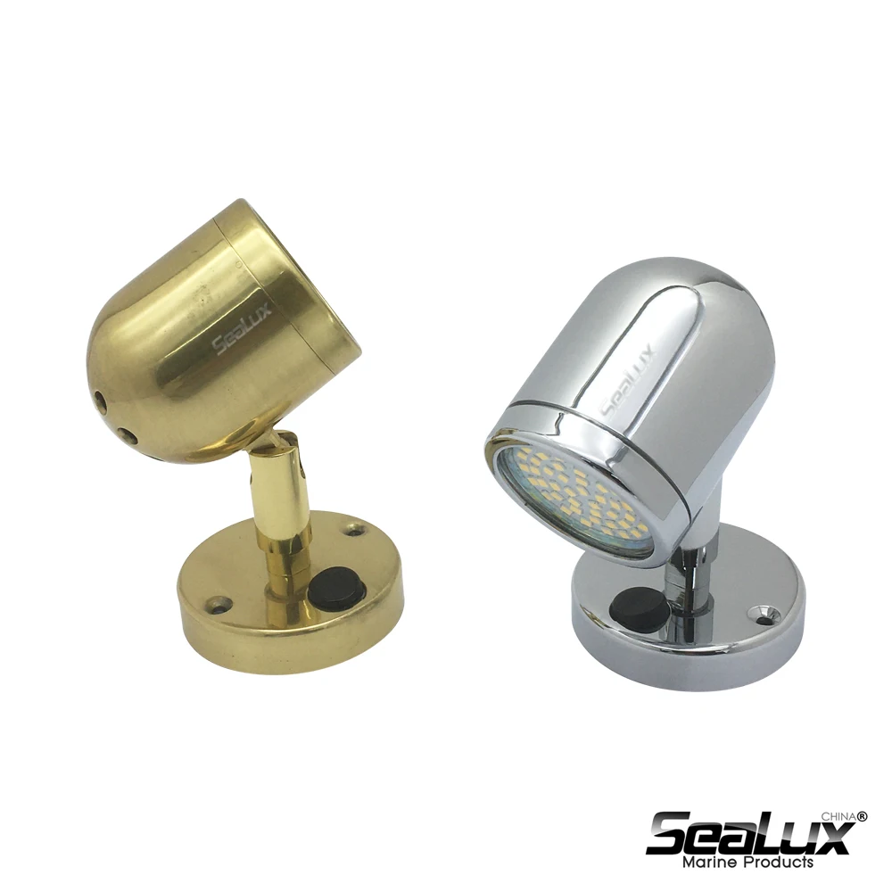 Sealux LED reading light MR-16-3W Brass for House interior Boat Yacht Marine
Sealux LED reading light MR-16-3W Brass for House interior Boat Yacht Marine