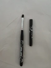 BQAN-pincel para manicura de Gel UV para arte de uñas, asa negra de madera tallada con flores, #4, #6, #8, #10