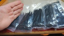 Cable-Ties Loop-Wire Zip-Tie Self-Locking Plastic Nylon Black 3x100 500pcs 3x60 3x80