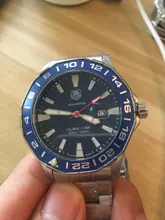 WAZ2114.BA0875-Reloj de pulsera para hombre, de cuarzo, de lujo, tonneau, Tourbillon automático, para negocios, Aquaracer