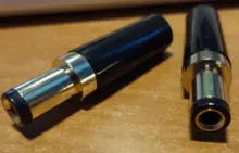 Enchufe de alimentación CC de cobre chapado en oro, 5,5x2,5/5,5x2,1/3,5x1,35mm, conector macho de CC con abrazadera de cable para soldadura, 2 uds.