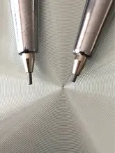 Mini lápiz de Metal para estudiantes, 0,7/0,5mm, negro, amarillo, rosa, azul, lápiz mecánico automático de escritura, recargas de 30 Uds.