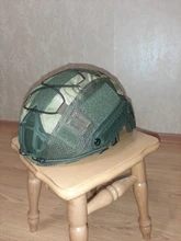 Mulitcam-casco antibalas de corte alto para hombre, gorra con cuerda elástica para militar táctico