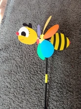 Cute 3D Large Animal Bee Windmill Wind Spinner Whirligig Yard Garden Decor