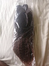 Extensiones de Cabello sintético para mujer, con cierre mechones rizados, 7 unids/lote, color ombré, BELLA