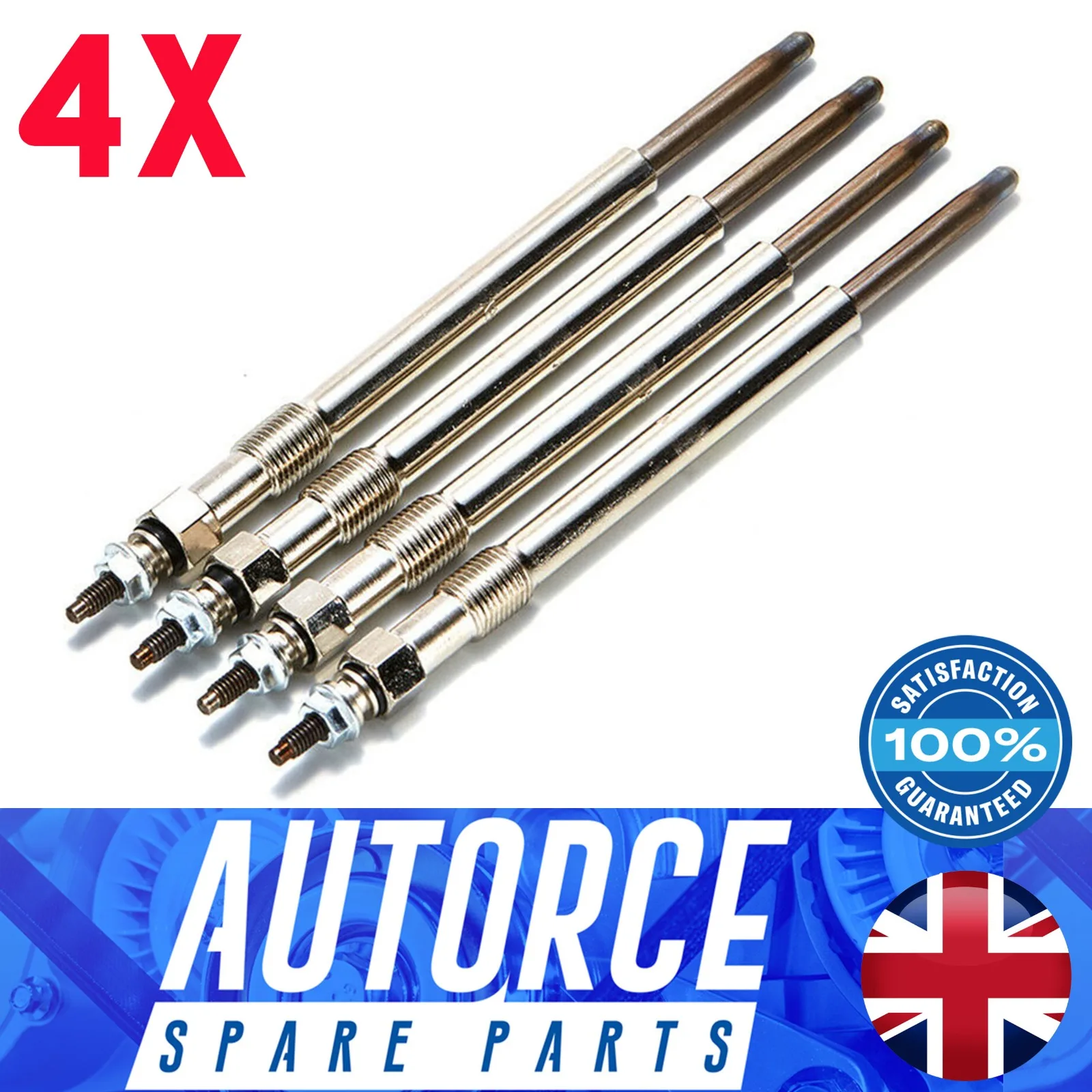 

4X FOR DACIA SANDERO DUSTER LOGAN LODGY DOKKER 1.5 DCI 4.4V FITS HEATER GLOW PLUGS - A4151590001 , 8200682592 , 0 250 403 012