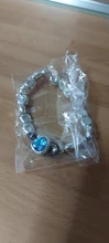 Anslow-pulsera de cristal rosa y azul para mujer, nuevo diseño hecho a mano, cuerda de envoltura, cuentas, regalo, joyería para mujer, LOW0735LB