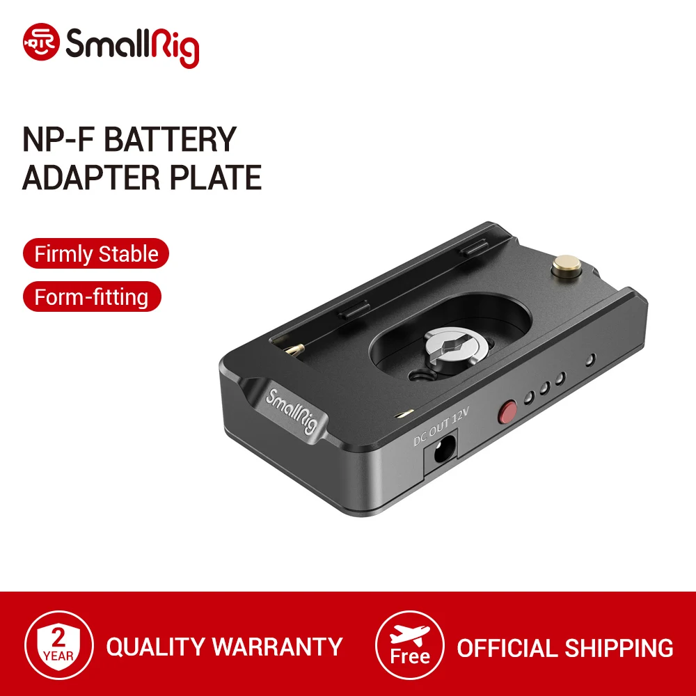 SmallRig NP-F Battery Adapter Plate For Sony NP-F Type Batteries With Anti-twisting Rubber Pad Video Shooting Support Rig- 2504
SmallRig NP-F Battery Adapter Plate For Sony NP-F Type Batteries With Anti-twisting Rubber Pad Video Shooting Support Rig- 2504