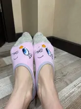 Muslinlife bebé calcetines de algodón con dibujos animados NIÑOS Calcetines de las niñas NIÑOS Calcetines cortos Anti-Slip calcetines Otoño Invierno 4-12T