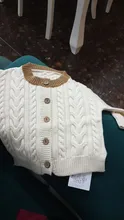 Conjunto de ropa para niñas pequeñas, Pelele de punto, cárdigan para niños pequeños recién nacidos, suéter de algodón, otoño
