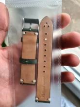 Correa de cuero mate para reloj, correa de cuero Seude 20mm, 21mm, verde oscuro, marrón, suave, hecha a mano, para reloj