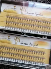 QSTY de 60 uds maquillaje profesional cúmulo Individual pestañas injerto falsas pestañas con envío gratis