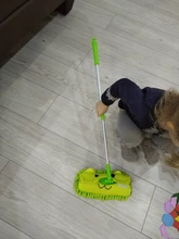 Juego de recogedor de escoba y fregona para niños, juguetes de limpieza para barrer, juguetes extensibles, juguete para juego de imitación
