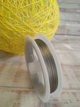 Cuerda de alambre de Color dorado/acero de alta calidad, 1 rollo, 0,3, 0,38, 0,45, 0,5, 0,6, 0,7, 0,8mm, accesorios de hilo de abalorios hechos a mano, joyería DIY