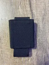 PURDORED-tarjetero elástico para hombre, Mini soporte de tarjeta de identificación de negocios, organizador de viaje, insignia, billetera delgada minimalista, 1 ud.