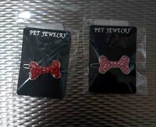 Bella mascota de aleación de pinza para el cabello de estrás estilo sombreros para perro lindo lazo horquillas de flor Multicolor perro accesorios para el cabello