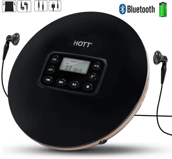 HOTT CD Player Portable Bluetooth CD Player Music Player Hi-Fi Quality with Headphones /Shock Protection Function /LED Display
HOTT CD Player Portable Bluetooth CD Player Music Player Hi-Fi Quality with Headphones /Shock Protection Function /LED Display