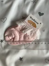 YWHUANSEN 0 a 6 años bebé niño pequeño niñas con volantes de encaje tobillo algodón calcetines vestido princesa verano algodón ojal calcetines con flores