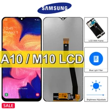 Écran tactile LCD de remplacement avec châssis, 6.2 pouces, pour Samsung Galaxy A10 A105F A105G A105M A105FN M10, Original=