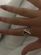 Foxanry-Anillos minimalistas de Plata de Ley 925 para mujer, joyería Vintage Punk tailandesa, cadena ancha geométrica para fiesta, regalos