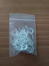 Ganchos para pendientes de plata de ley 925, accesorios de cierre para joyería, partes al por mayor, 1,7x1,5 cm, 50 Uds.
