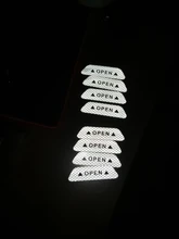 Cinta reflectante para puerta de coche, calcomanías adhesivas de seguridad, Reflector nocturno, señal de advertencia Universal, tira reflectante, 2020, 4 Uds.