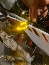 1Pc 12V motocicleta Universal luz LED de intermitente indicadores ámbar intermitente lámpara de luz