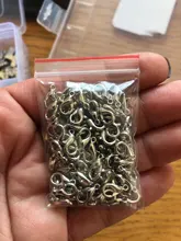 Ganchos de cierre de langosta para fabricación de joyas, 20 Uds., 10/12/14/16mm, de Metal dorado/plateado/bronce, para hacer collares y pulseras