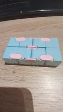 Rompecabezas cuadrado de cubo mágico infinito para niños y adultos, juguete de descompresión para aliviar el estrés, juego de mano divertido, laberinto de cuatro esquinas
