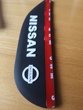Espejo retrovisor lateral de lluvia para coche, visera de goma suave para Nissan Almera x-trail Nissan Qashqai Tiida Teana Juke Micra, 2 uds.
